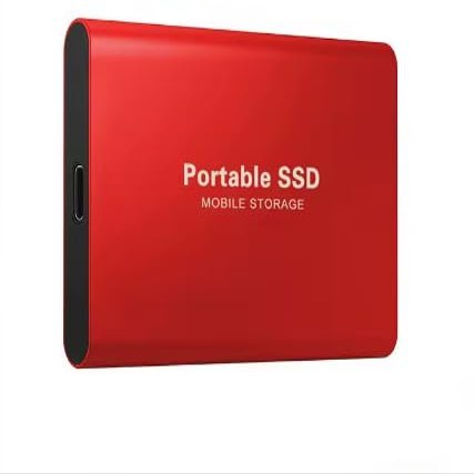 DirectNine Basics 2TB Mini SSD Hard Drive SSD 2.5-Inch Portable Smart Electronics for Laptops and Mobile Phones - Red