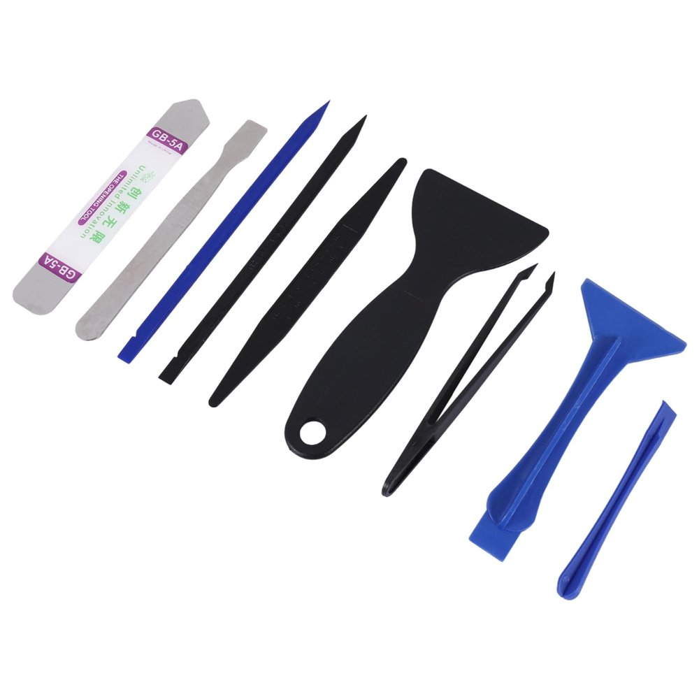 Beuiouer Professional Safe Opening Pry Tool Repair Kit with Non-Abrasive Anti-Static Tweezers, Plastic Pry bar, Etc (Pry Opening Kit Set1), blue, 168915