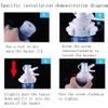 Beuiouer 2 Pack Water Dispenser Valve, Water Jug Dispenser Valve Water Jug Cap Bottle Spout Reusable Plastic Spigot Faucet view 3