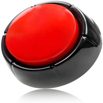 Recordable Button Voice Recording Button 30 Seconds Recording Talking Button Easy Buttons Recording Buttons for Classroom Dog Buttons for Communication Study Practical Jokes