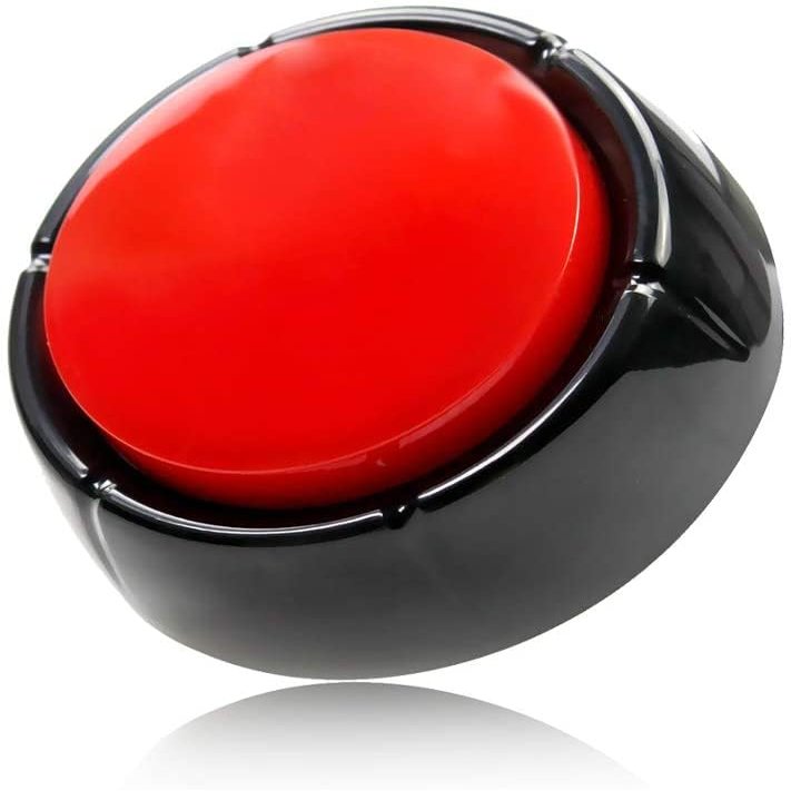 Recordable Button Voice Recording Button 30 Seconds Recording Talking Button Easy Buttons Recording Buttons for Classroom Dog Buttons for Communication Study Practical Jokes