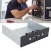 5.25" Metal USB Hub Front Panel for Desktop Optical Drive, 2X USB3.0 Ports, 2X Power Expansion, 2X USB Expansion, 2.5in Hard Disk Bracket, Desktop Expansion Hub view 4