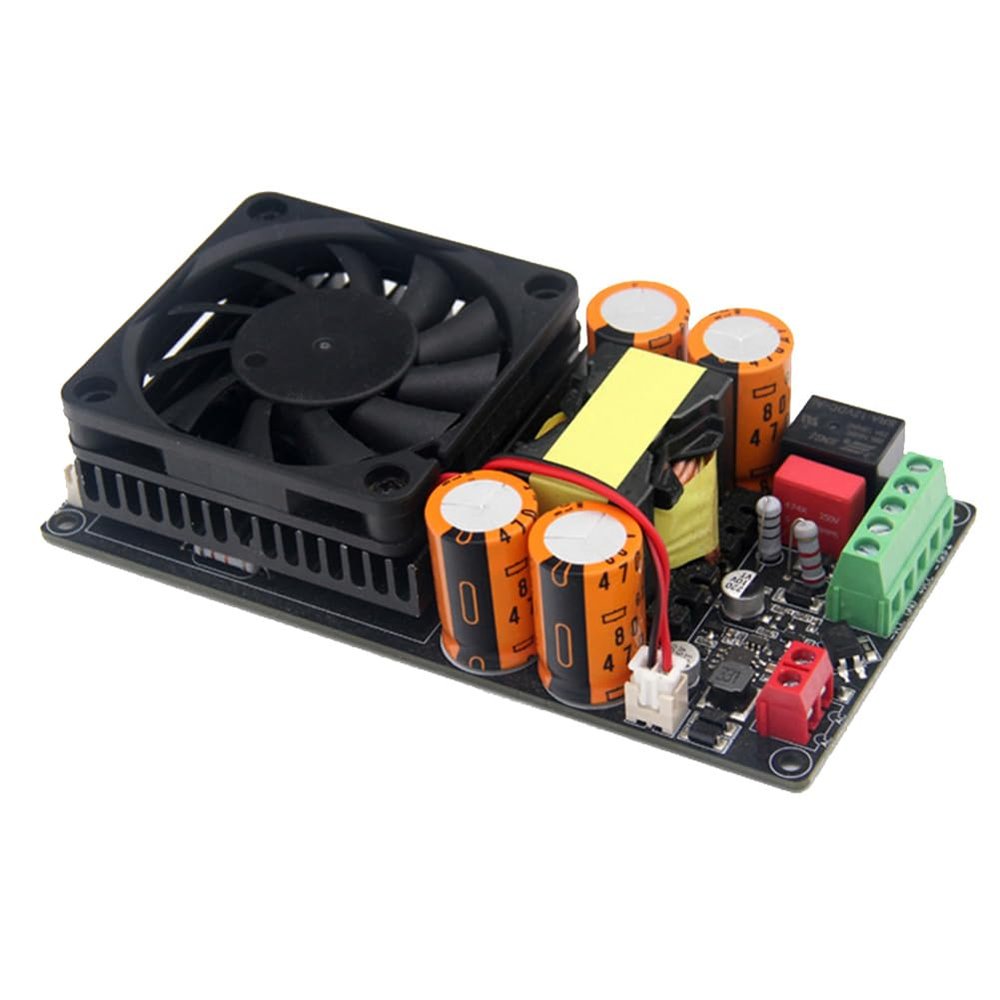 Beuiouer HIFI IRS2092 1000W Mono Channel Digital Class D Stage Subwoofer Power Amplifier Board with Speaker Protect Relay Easy Install Easy to Use A, Black