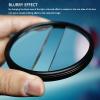 58mm Split Diopter Prism Camera Filter, Double Glass Split Diopter Lens Filter, Multi Layer Coated Lens, Camera Special Effects Filter, Enhancing Focus & Refraction Effects view 2