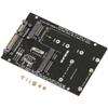 Beuiouer M.2 NGFF MSATA SSD to 2.5 Inch SATA 6.0Gbps 2 in 1 Adapter Converter Card Support PC Laptop Hard Disk Diagram, Black, 500155728 view 3