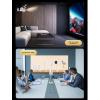 4K HD Mini Projector, Smart Voice Control 1200LM Portable Projector with 90 Degree Flip Head, Hidden Stand, Smart Image Processing, 2.4G 5G Outdoor Projector for Home Theater (US) view 3