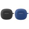 2 Pack DAYJOY Soft Silicone Protective Case Cover Compatible with Skullcandy Rail Earbuds, Protective Skin Sleeve with Key Chain (Black+Blue) view 1