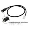 Beuiouer RJ9 4P4C Male Plug to 3.5mm Female Jack Headset Audio Phone Converter Adapter Extension Cable Wire Cord for / view 4