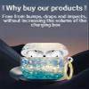 Compatible with AirPod Pro 2nd/1st Generation Case Cover with Key Chain,Full Protective Shockproof Wireless Headphone Case for Airpod Pro 2023/2022/2019(Beautiful Shiny Light) view 4