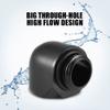 90 Degrees Elbow Fitting Adapter, 2Pcs G1/4 Male to Female Right Angle Connector for PC Water Cooling System (Internal and External Threads) view 3