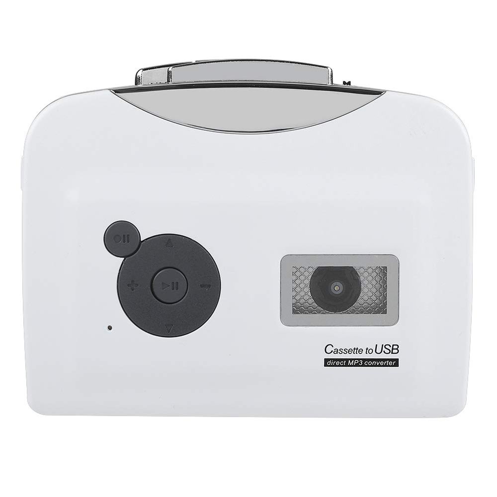 Zunate Cassette Converter,Portable Cassette Tape to Mp3 Converter USB Flash Drive Audio Music Player,Transfer Old Cassettes or Tapes to USB Flash Drive in Mp3 Format,Plug and Play,No