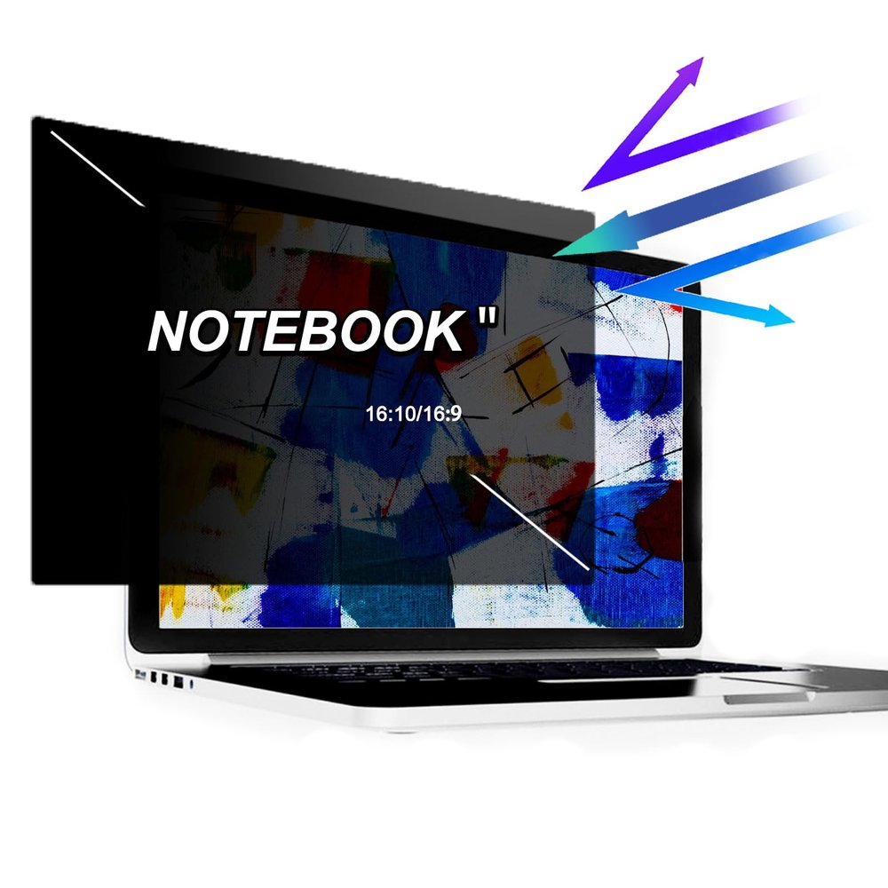 TYLGDSGS Laptop Privacy Screen Soft Matte/HD Film for Widescreen Laptop for Data Confidentiality,Anti Glare/Film Blue Light Notebook Filter.,Matte,14.1" W12.01*H7.48