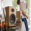 Audioengine A5 Bamboo Wireless Bookshelf Speakers with S8 Subwoofer and DS2 Stands view 4