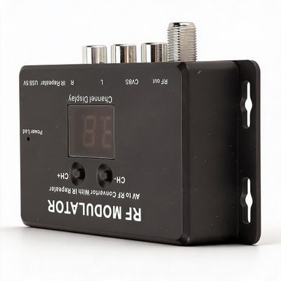 RF Modulator for AV to RF Conversion, NTSC PAL Compatible, Universal
