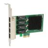 1000Mbps PCIE NIC Network Card, 4 RJ45 Ports PCI E Ethernet LAN Adapter for Realtek RTL8111H Chipset, PCIE Network Interface Card for Server for Linux for VMware view 1