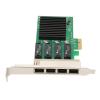 1000Mbps PCIE NIC Network Card, 4 RJ45 Ports PCI E Ethernet LAN Adapter for Realtek RTL8111H Chipset, PCIE Network Interface Card for Server for Linux for VMware view 3