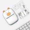 Mini Portable Photo Printer in Cute Bear Shape with Data Cable and Print Paper for Kids Students Children view 2