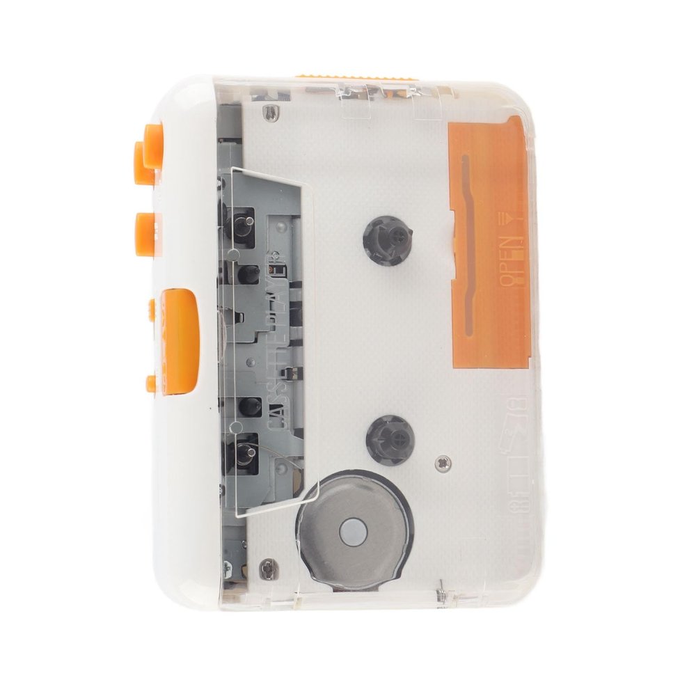 Cassette Player, Portable USB Cassette Converter MP3 Music Tape Player with Earphone Plug and Play for PC