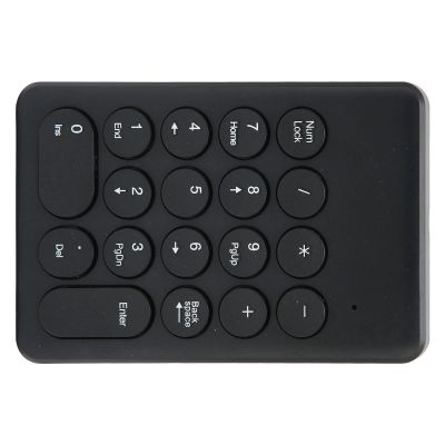 Zunate Wireless Numeric Keypad for Laptop - 18-Key Mini Number Pad with Mute, Stable 10m Connection, Compatible with PC/Desktop (Black)