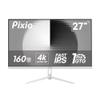 Pixio PX27U Wave White 27 inch 160Hz Refresh Rate 4K 3840x2160p Resolution Fast IPS Panel 1ms GTG Response Time Black Tilt Adjustable Gaming Monitor with Adaptive Sync view 1