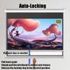 ZYXQQJ Manual Projector Screen 60/72 Inch Auto-Locking Movie Screen HD Pull Down Projection Screen 2.5 Gain Wrinkle-Free Screen(72inch,16:9) view 4
