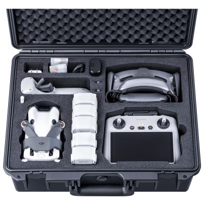 Lykus Titan MM420 Waterproof Hard Case for DJI Mini 4 Pro/Mini 3 Pro, Goggles 3/2/Integra, RC Motion 3/2, DJI RC2/RC/RC-N2/N1 and Accessories [CASE ONLY]