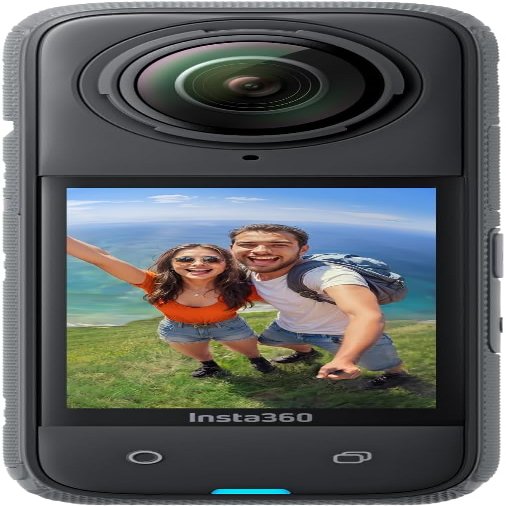 Insta360 X4-8K Waterproof 360 Action Camera, 4K Wide-Angle Video, Invisible Selfie Stick Effect, Removable Lens Guards, 135 Min Battery Life, AI Editing with Extended Warranty