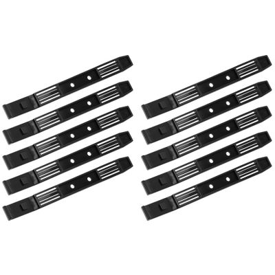Beuiouer 5 Pairs Hard Drive Rails Chassis Cage Accessories Drive Bay Slider Plastic Rails for 3.5 to 5.25 Hard Drive Tray, Black, 500089758