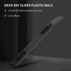 Beuiouer 5 Pairs Hard Drive Rails Chassis Cage Accessories Drive Bay Slider Plastic Rails for 3.5 to 5.25 Hard Drive Tray, Black, 500089758 view 3
