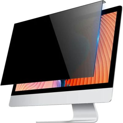 LGEOELIAS Removable Computer Anti-Spy Protection Cover, Widescreen Desktop Anti-Spy Display Film, Anti-Glare and Blue Light Acrylic Filter, Hanging Design, Easy to Open and Close