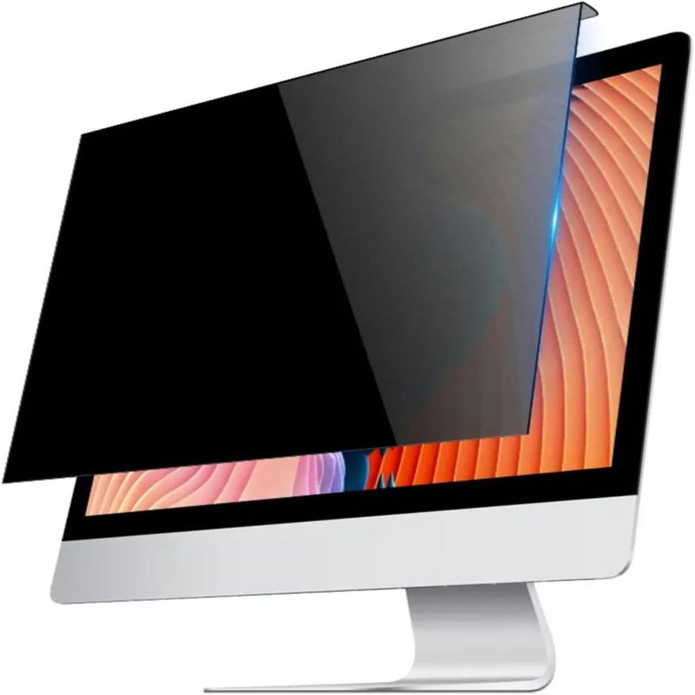 LGEOELIAS Removable Computer Anti-Spy Protection Cover, Widescreen Desktop Anti-Spy Display Film, Anti-Glare and Blue Light Acrylic Filter, Hanging Design, Easy to Open and Close