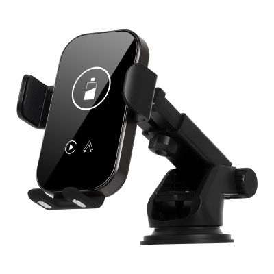 Wireless Apple CarPlay and Android Auto Adapter for iPhone Holder,3-in-1 2024 New Upgrade Bluetooth Car Play Dongle Convert Factory Wired to Wireless Auto-Clamping Car Mount 15W/10W/7.5W Fast Charging