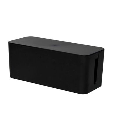 Beuiouer Cable Management Box Cord Organizer Box Power Strip Surge Protector Cover TV Cord Box for Home Office, Black, 500083797