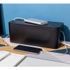 Beuiouer Cable Management Box Cord Organizer Box Power Strip Surge Protector Cover TV Cord Box for Home Office, Black, 500083797 view 3