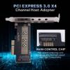 Beuiouer M.2 NVME SSD NGFF to PCIE 3.0 X4 Adapter PCIE M2 Riser Card Adapter Support 2230 2242 2260 2280 Size NVMe M.2 SSD, black, 500098320 view 3