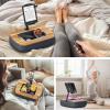 ERGONOV Tablet Pillow Stand for Lap Use,Adjustable iPad Holder with Snack Bowl,360 Rotating Clip for 4.7-13" Kindle,Phone,Tablet.Ideal for Hands-Free Reading and Relaxation on Bed,Couch,Recliner,Gray view 4