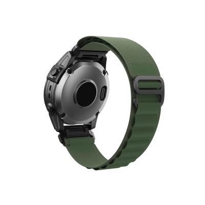 EMAIGE 22 26MM Nylon Strap fit For Garmin/Fenix 6/6X Pro/5X/5X Plus Replacement Watchband fit For Fenix 5/6/7/Descent MK1/2 Bracelet(Army Green,26mm)