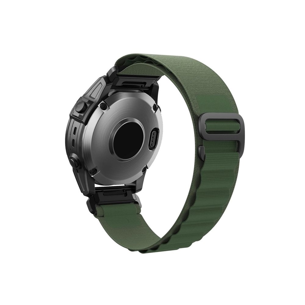 EMAIGE 22 26MM Nylon Strap fit For Garmin/Fenix 6/6X Pro/5X/5X Plus Replacement Watchband fit For Fenix 5/6/7/Descent MK1/2 Bracelet(Army Green,26mm)