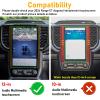 Abodvu Compatible with Ford Ranger Screen Protector 2024,Ranger LARIAT/XLT/XL/Raptor Tempered Glass Touchscreen Protector 12 Inches,High Definition 9H Hardness Anti-Fingerprint,1 PC view 2