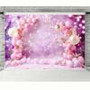 Sweet One Wonderland Pink Flower Balloon Butterfly Cake Crush Girl 1st Birthday Party Decoration Backdrop (6x4ft) view 1