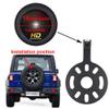 1280 * 720 Pixels car Rear View Backup Camera Replacement for Jeep Wrangler Willys Unlimited Sahara Spare tire Rubicon 2007-2015 Parking Reverse Vehicle Camera Waterproof view 3