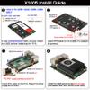 Geekworm X1005 PCIe to Bottom Dual M.2 HAT NVMe SSD PCIe Peripheral Board for Raspberry Pi 5 Support M.2 2230/2242/2260/2280 SSD view 4