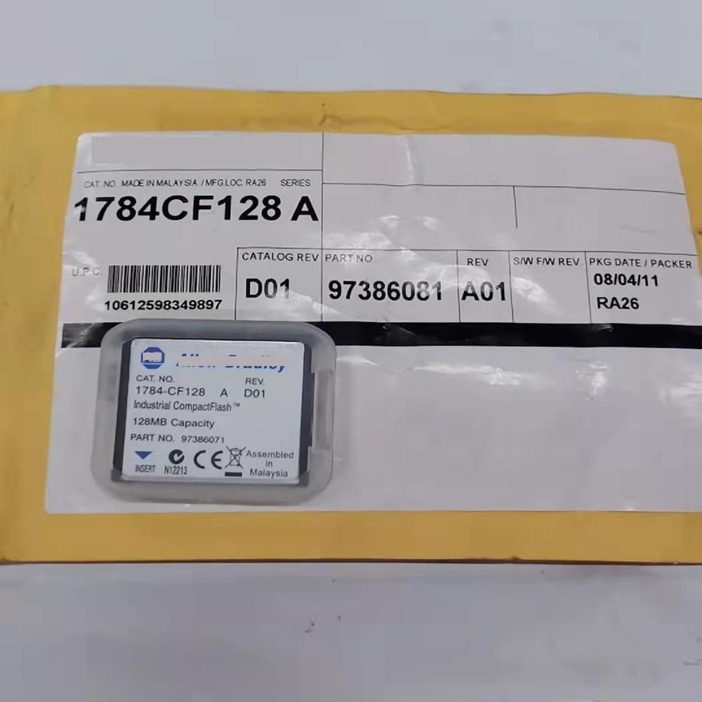 1784-CF128 Memory Card, ControlLogix, CompactFlash, 128 MB Memory, for ControlLogix Controllers 1PCS New