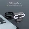 USB Computer Camera, Night Light Filling, Wide Application, 3 Colors, Adjustable USB Webcam with Microphone for Live Teaching for Video Chat view 3