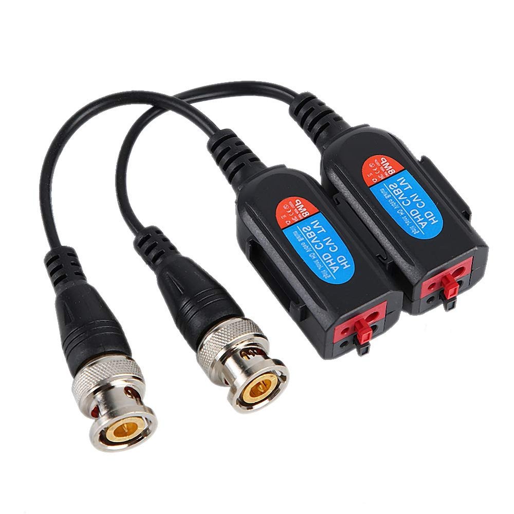 Diyeeni Video Balun Adapter Support a Variety of Stitching with BNC Builtin Mesh Shrapnel for Video Avdio