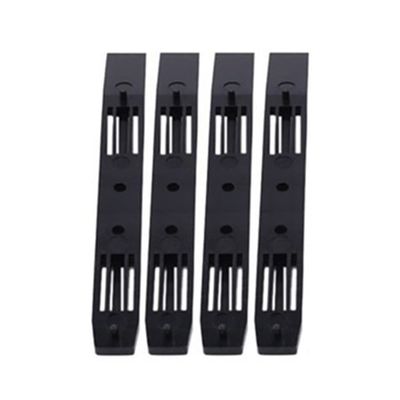 Beuiouer 2 Pair Hard Drive Rails Chassis Cage Accessories Drive Bay Slider Plastic Rails for 3.5 to 5.25 Hard Drive Tray, Black, 500222113A1