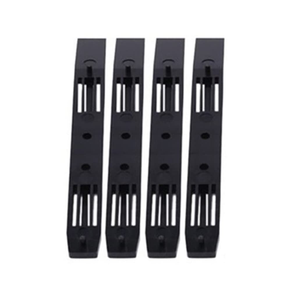 Beuiouer 2 Pair Hard Drive Rails Chassis Cage Accessories Drive Bay Slider Plastic Rails for 3.5 to 5.25 Hard Drive Tray, Black, 500222113A1