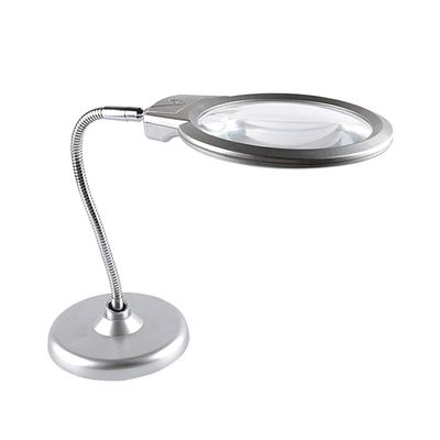 10 Times HD Magnifier Desktop Old Man Reading Mirror LED Light 20 Times Portable Microscope Enlarged Mirror