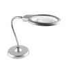 10 Times HD Magnifier Desktop Old Man Reading Mirror LED Light 20 Times Portable Microscope Enlarged Mirror view 1