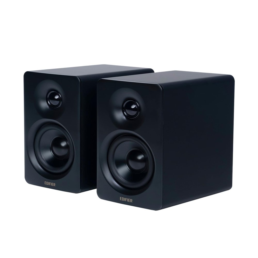 Edifier M60 Multimedia Speaker Bluetooth 5.3, 66W RMS, Hi-Res Audio & Hi-Res Wireless Audio, LDAC,3" Mid Bass & 1" Tweeter, USB-C & Aux Inputs, Compact Desktop Speaker Black